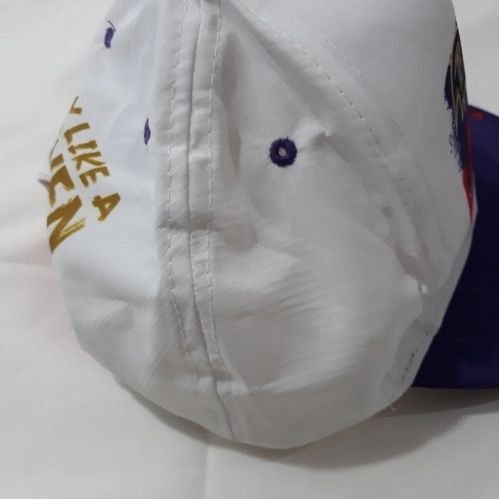 NFL Baltimore Ravens Cap White and Purple Adjustable Ball Cap New with Tag Hat